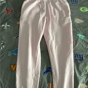 Nike Fleece Light Pink Sweatpants Size L (WORN TWICE)